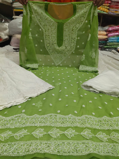 Chiffon Qeel Jaal 3pc Set