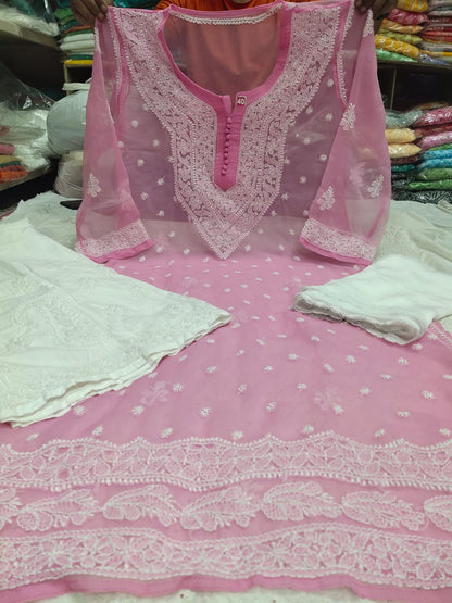 Chiffon Qeel Jaal 3pc Set