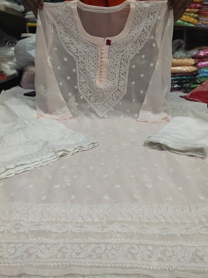 Chiffon Qeel Jaal 3pc Set