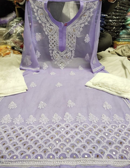 Chiffon Maahi Daman 3pc Set