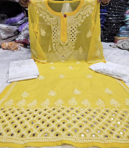 Chiffon Maahi Daman 3pc Set