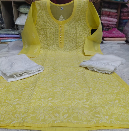 Cotton Front Jaal 3pc Set