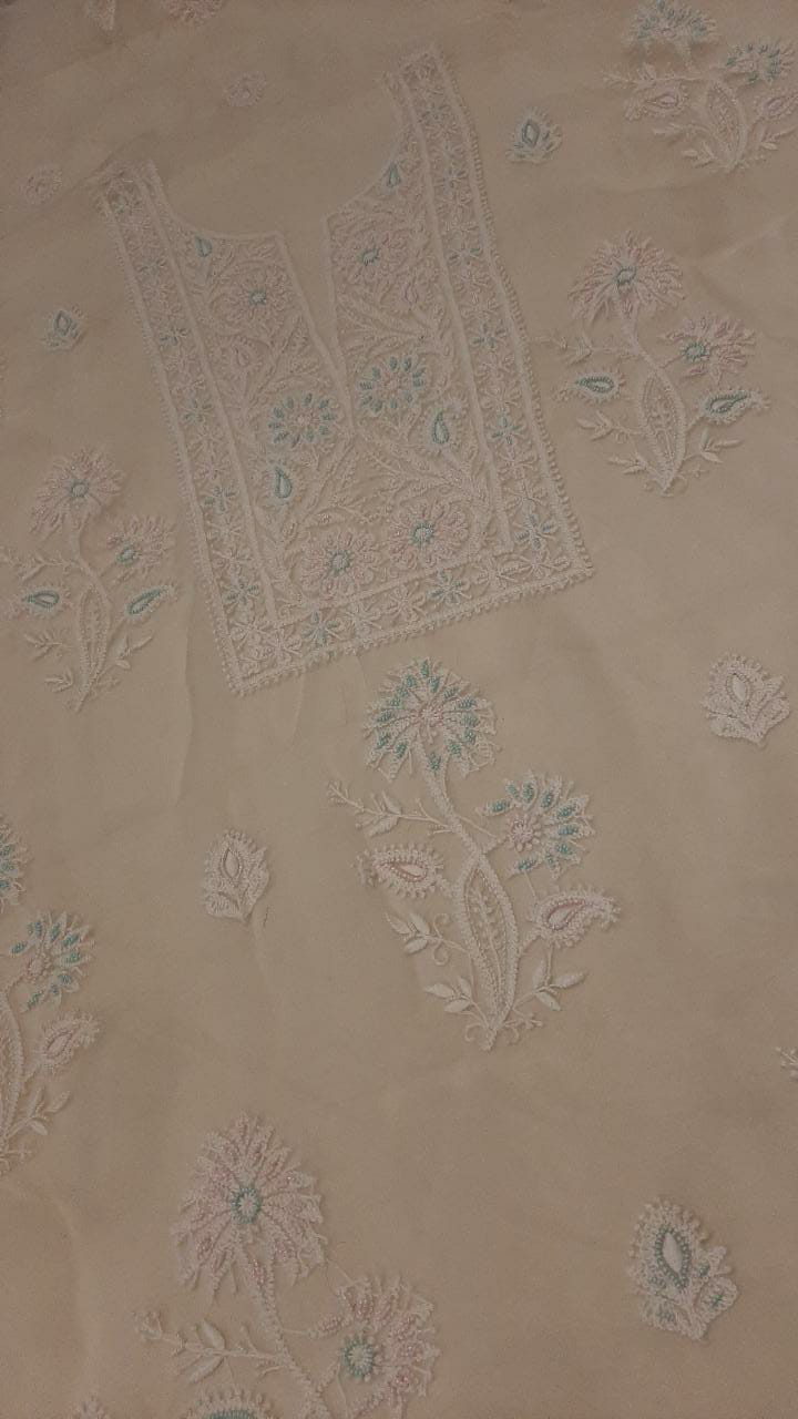 Organza Kurta With Dupatta