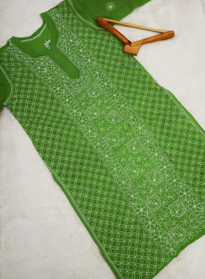 Cotton Front Jaal Kurti