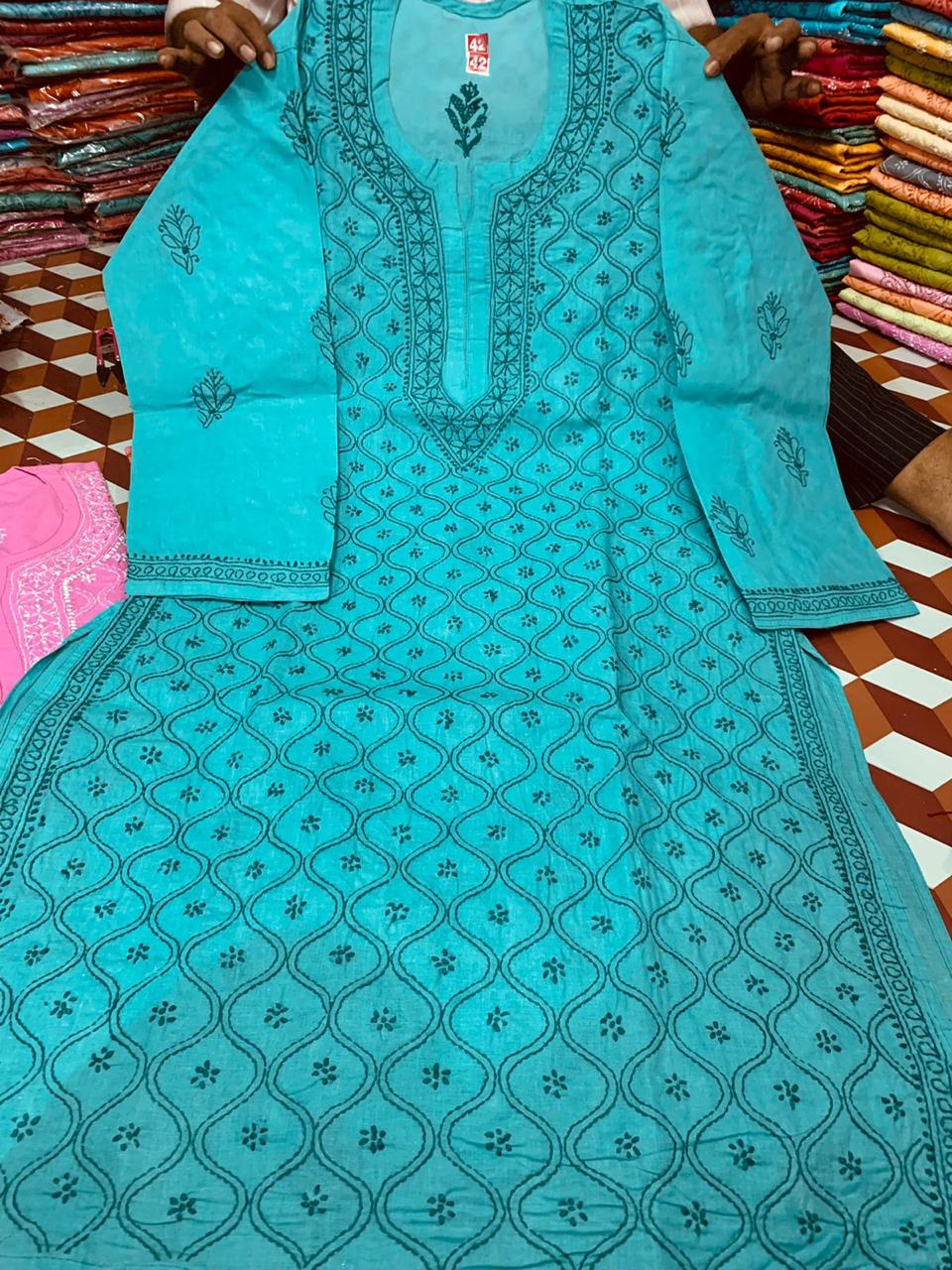 Tery Rubia Fabric Kurta