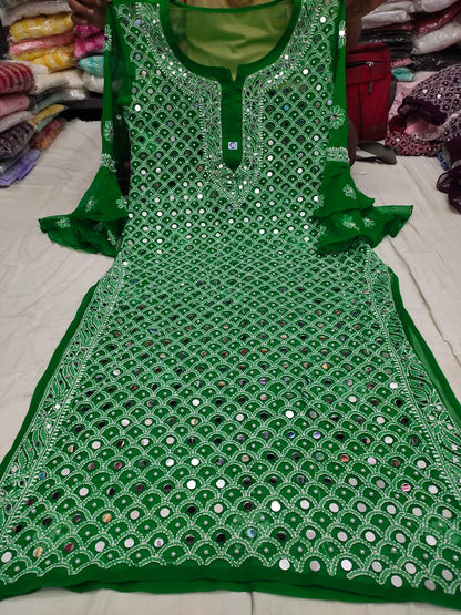 Moti Mirror Work Kurta