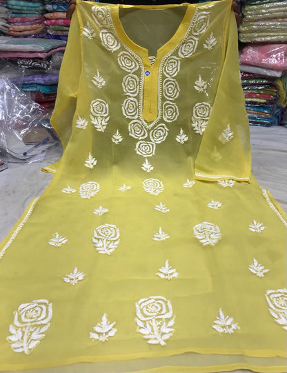 Rose Ghas Patti kurta