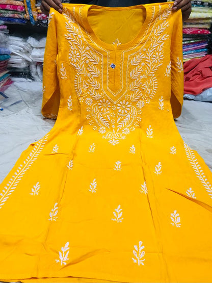 Rayon Gala Booti Kurti