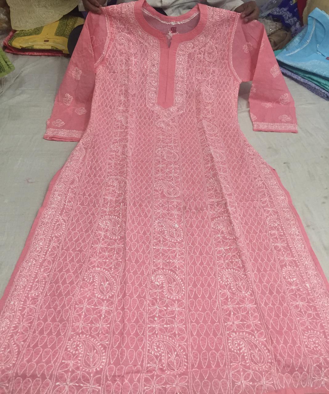 Cotton Front Jaal Kurti