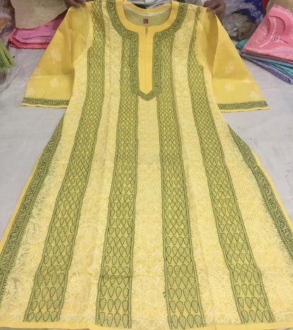 Cotton Front Jaal Kurti