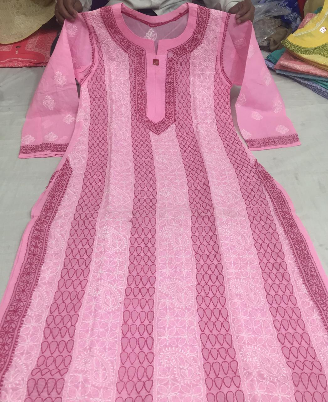 Cotton Front Jaal Kurti