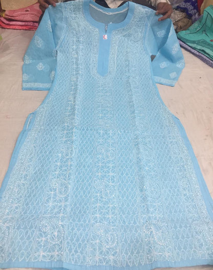 Cotton Front Jaal Kurti