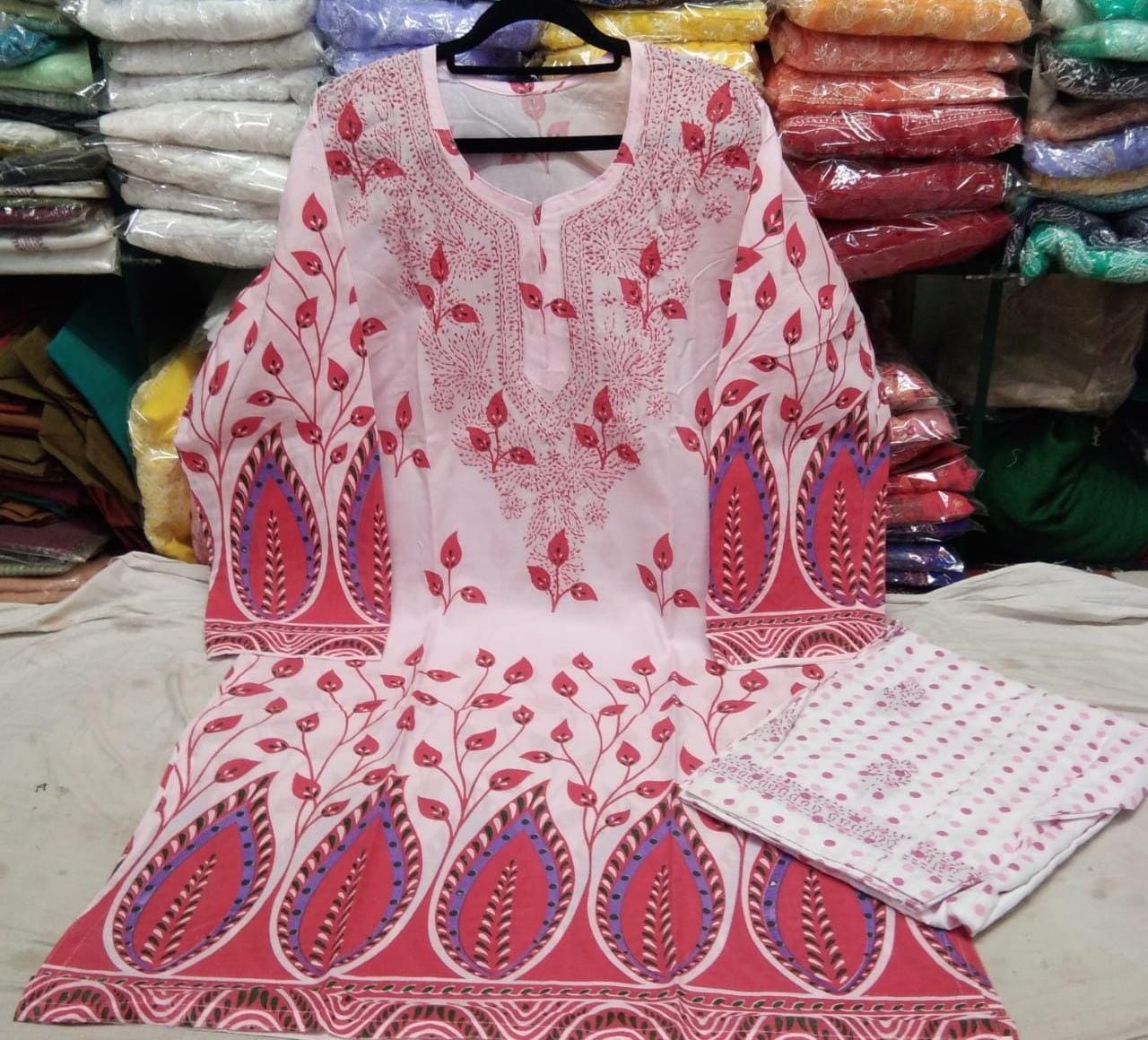 Printed Kurti With Salwar