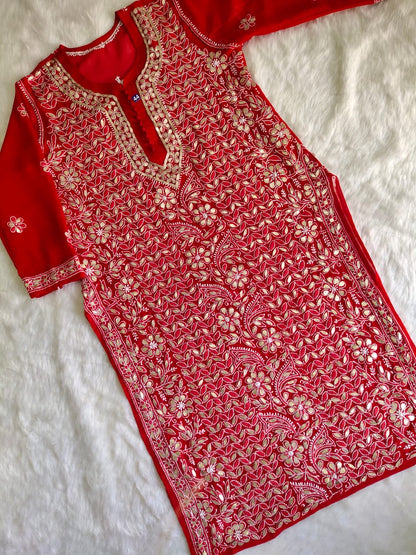 Georgette Gota Work 3pc Set