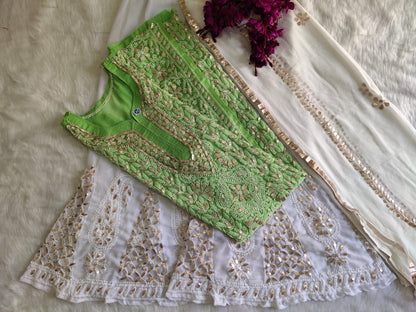 Georgette Gota Work 3pc Set