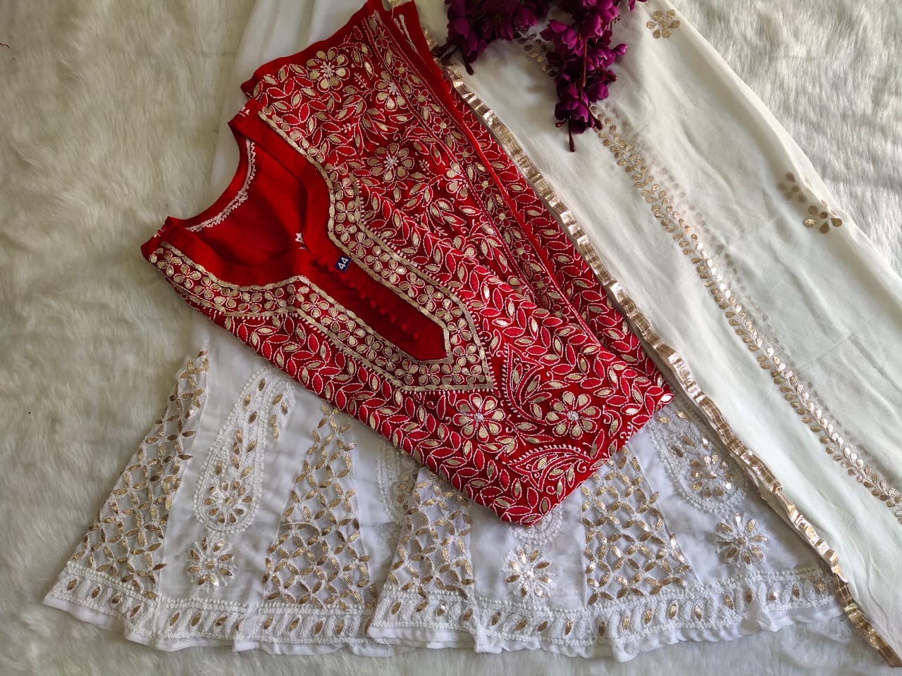 Georgette Gota Work 3pc Set