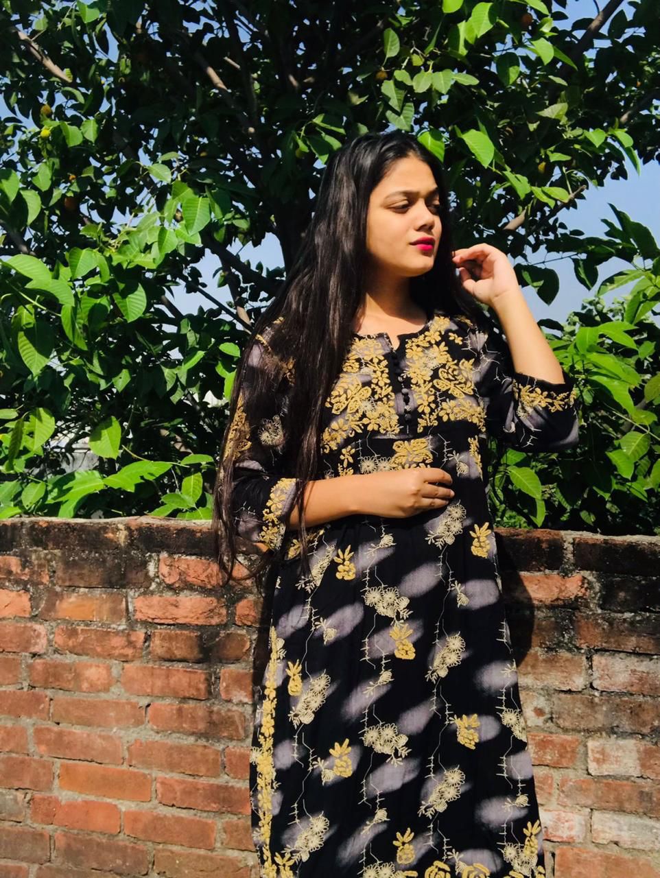 Rayon Printed Kurti