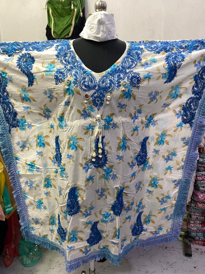 Mulmul Kaftan Printed