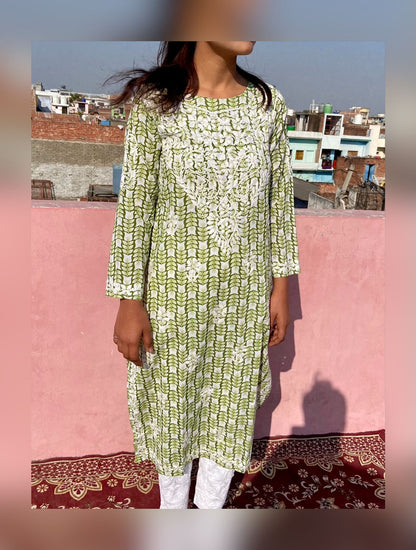 Mul Mul Printed Kurti