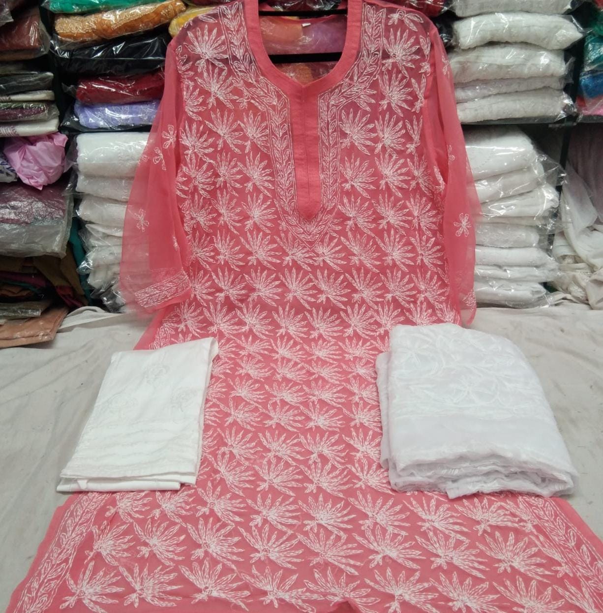 Georgette Kurti With Sharara