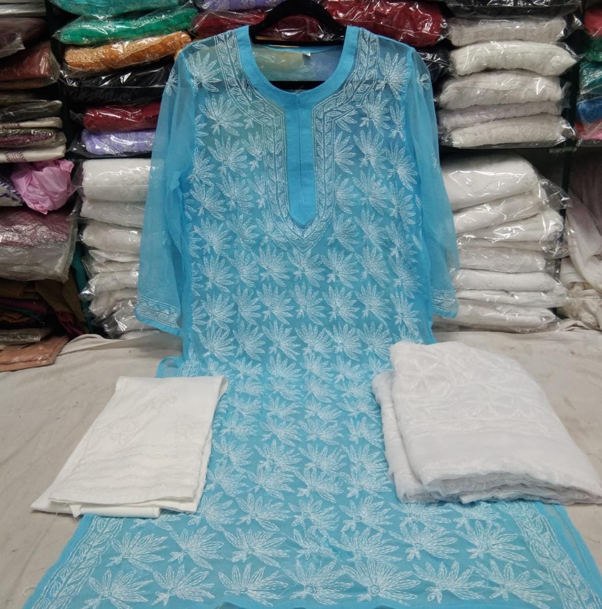 Georgette Kurti With Sharara