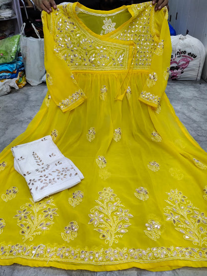 Georgette Gown With Pant