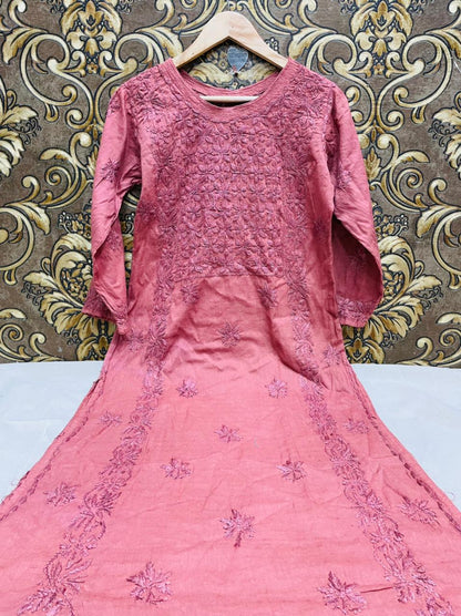 Booti Cotton Kurti With Pant