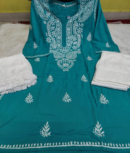 Rayon Kurti 3pc Set