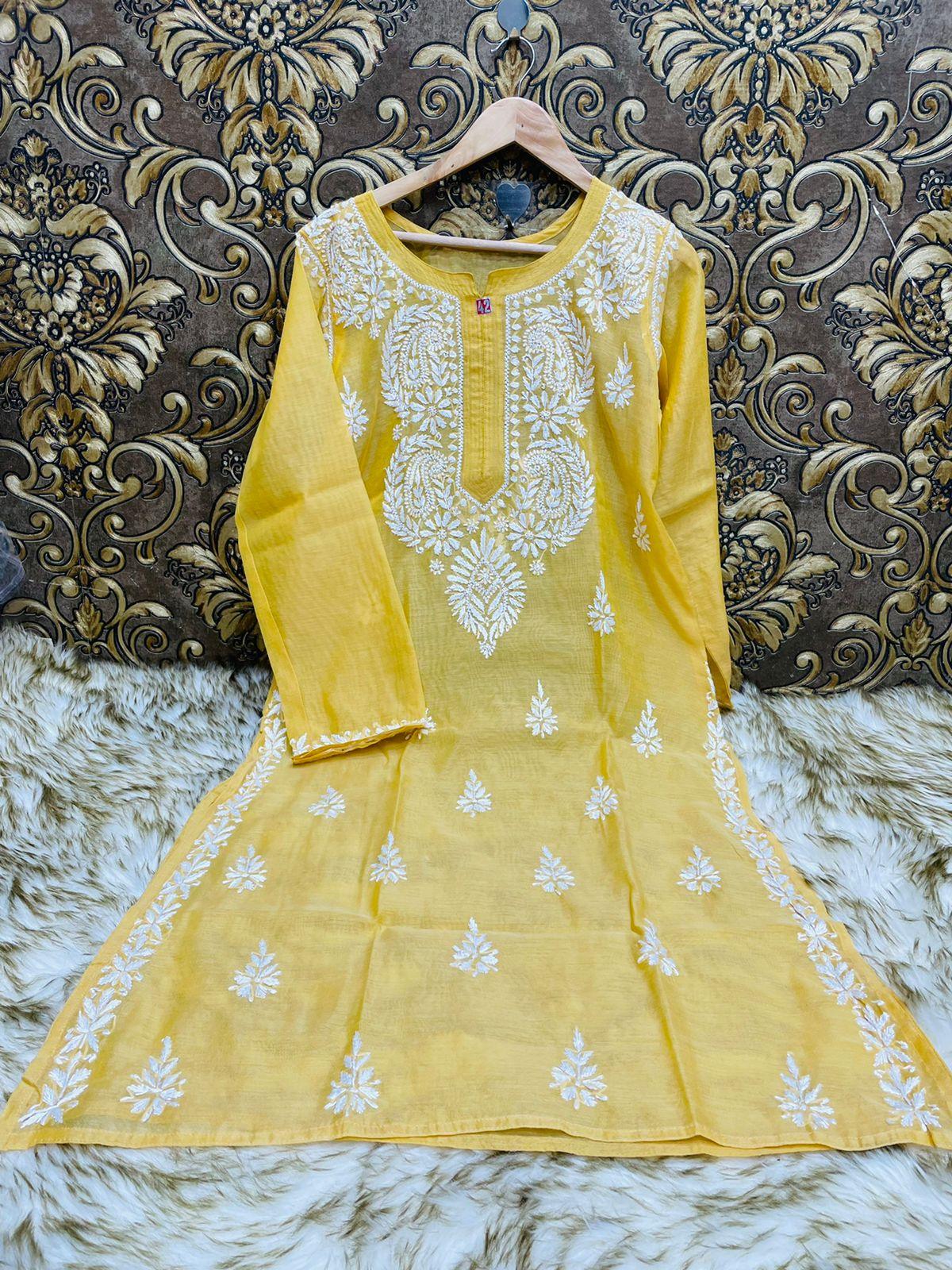 Chanderi Kurti - The Chikan Company