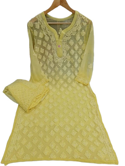 Booti Jaal Ombre Dye Kurti With Sharara