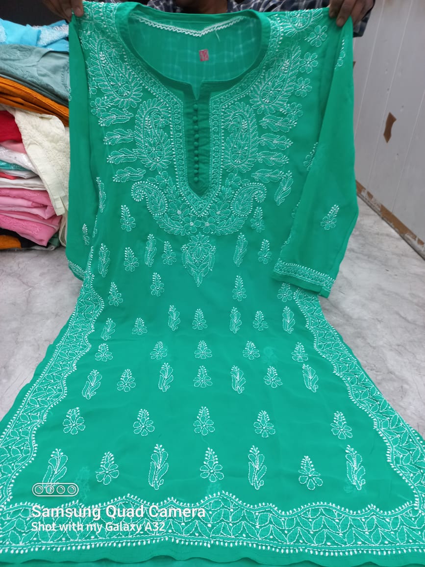 Georgette Long Kurti
