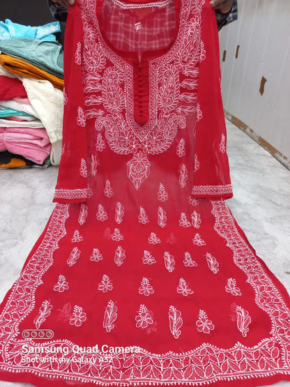Georgette Long Kurti