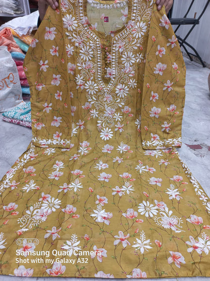 Chanderi Silk Kurti