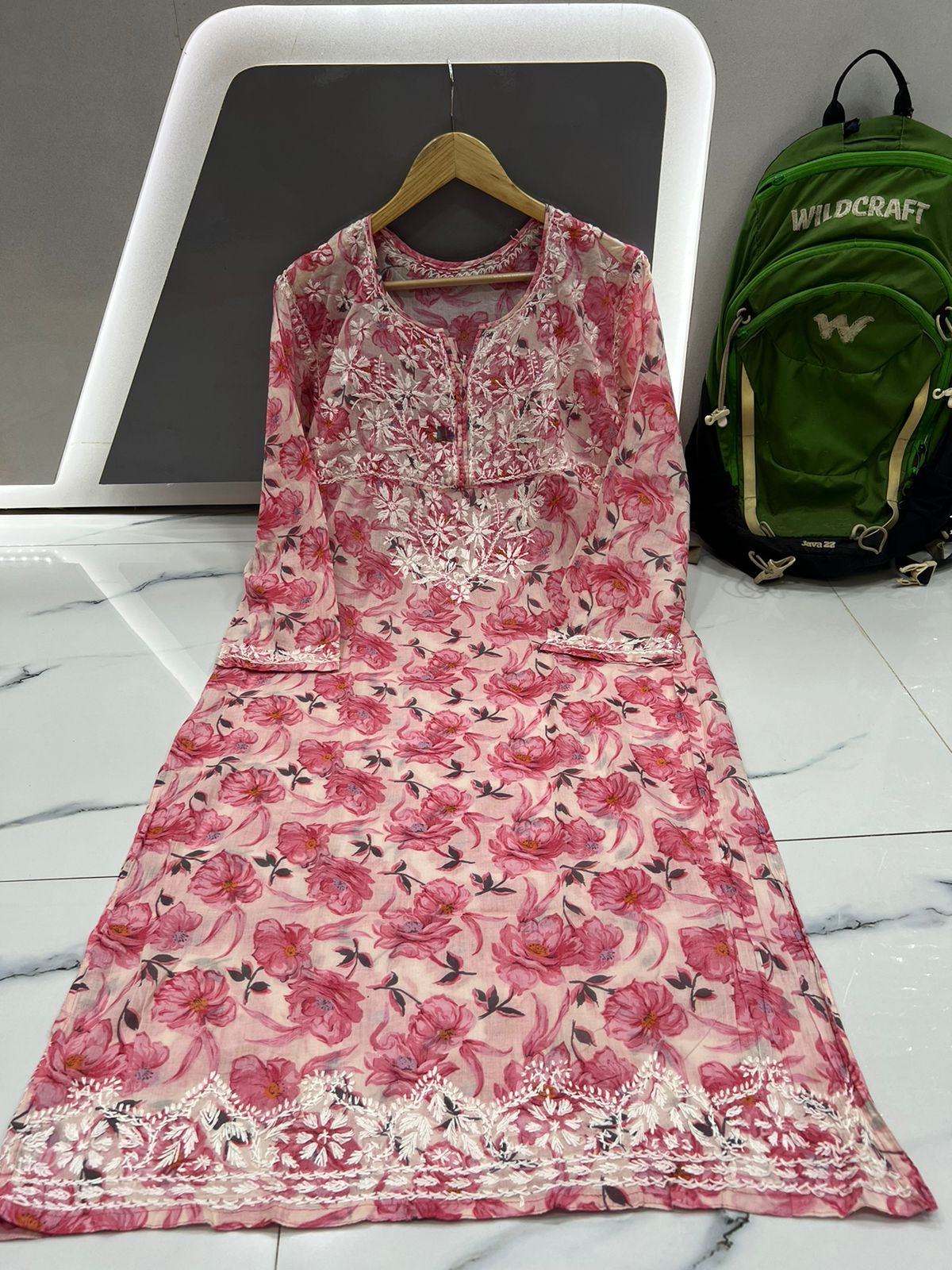 Printed Mul Mul Kurti