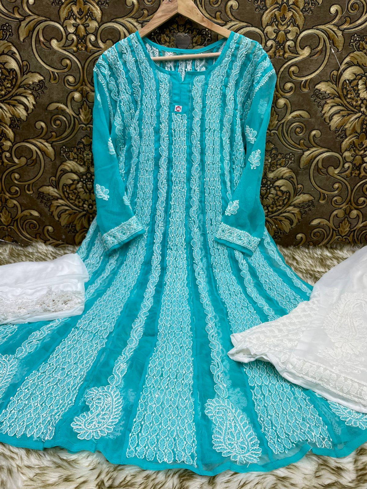 Georgette Anarkali 3pc Set