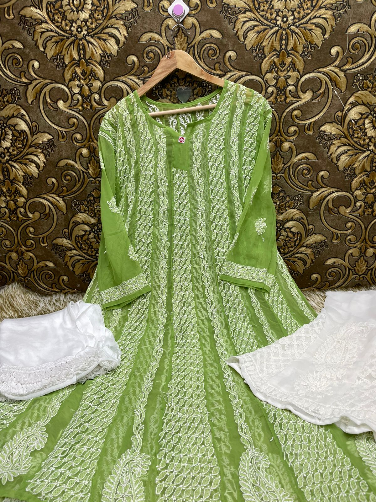 Georgette Anarkali 3pc Set