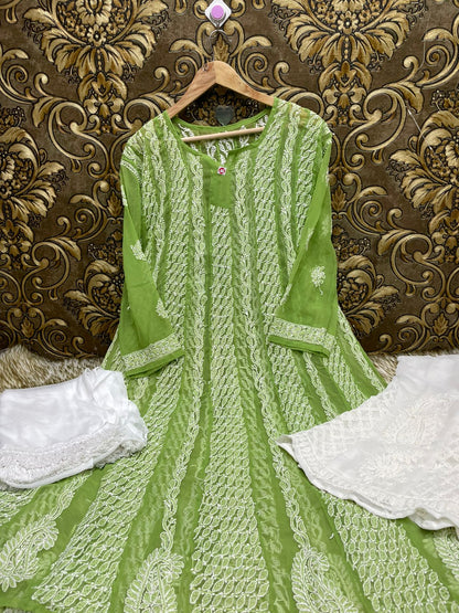 Georgette Anarkali 3pc Set