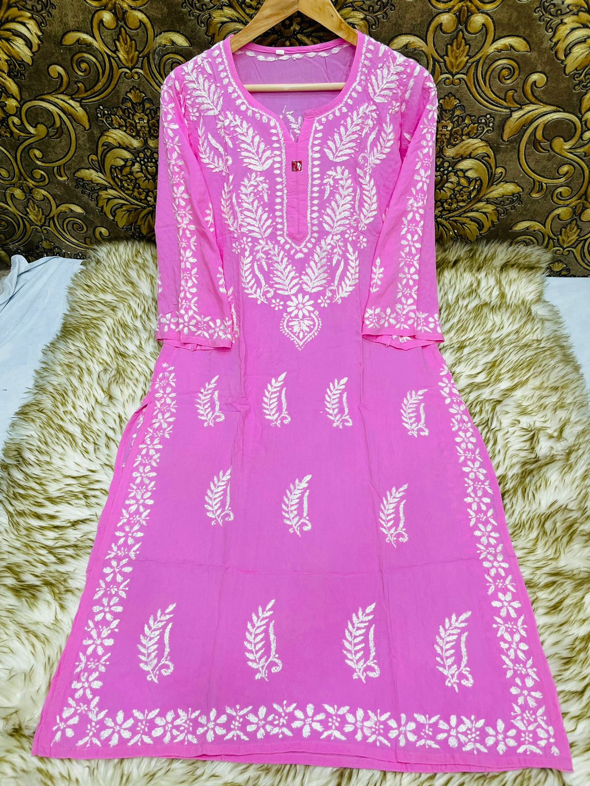 Rayon Heavy Work Kurti