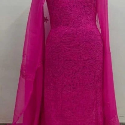 Resham Thread Unstitched Suit