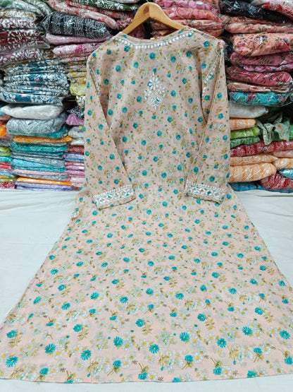 Printed Mul Mul Kurti