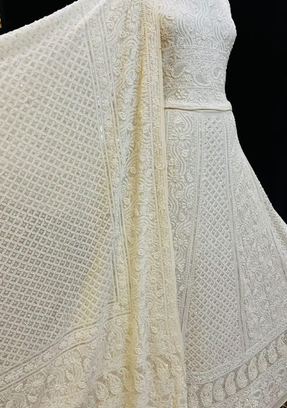 Pure Georgette Lehenga