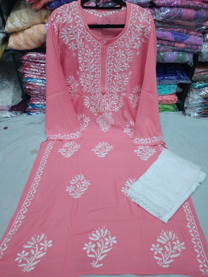 Rayon Kurti With Palazzo