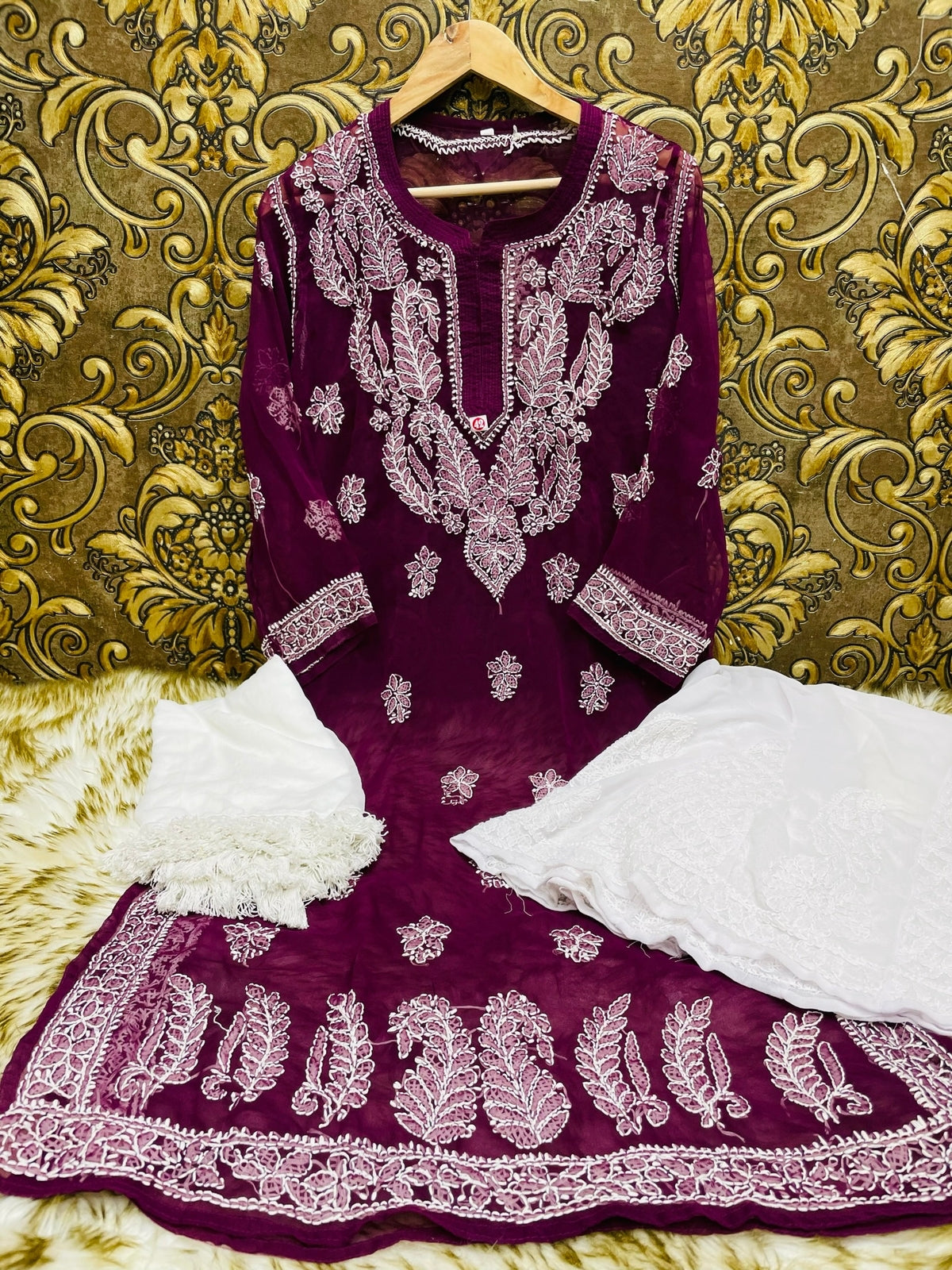 Georgette Kurti With Sharara