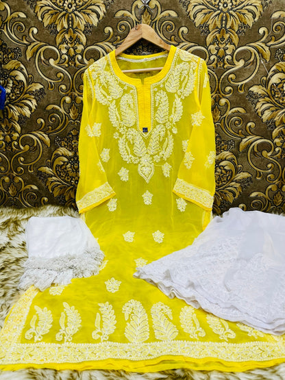 Georgette Kurti With Sharara