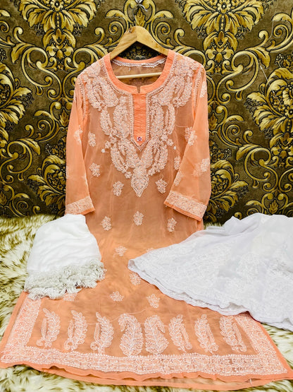 Georgette Kurti With Sharara