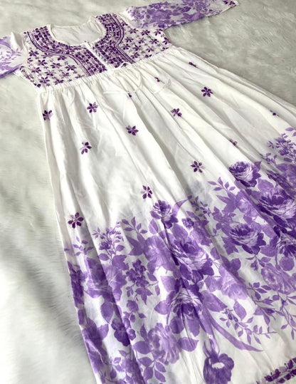 Cotton Printed Gown