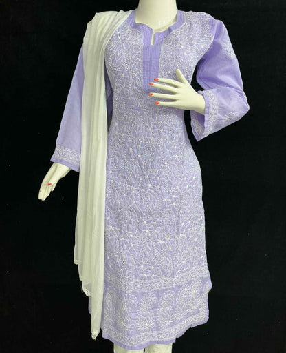 Long Kurti with Pant and Dupatta