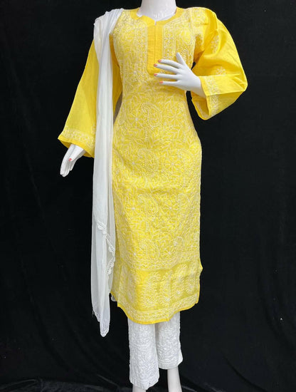 Long Kurti With Pant And Dupatta