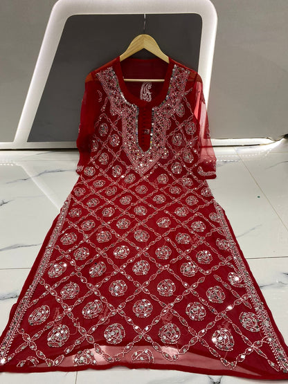 Mirror Work Kurti