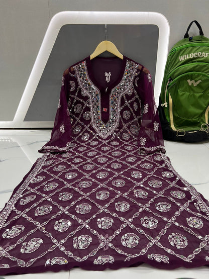 Mirror Work Kurti